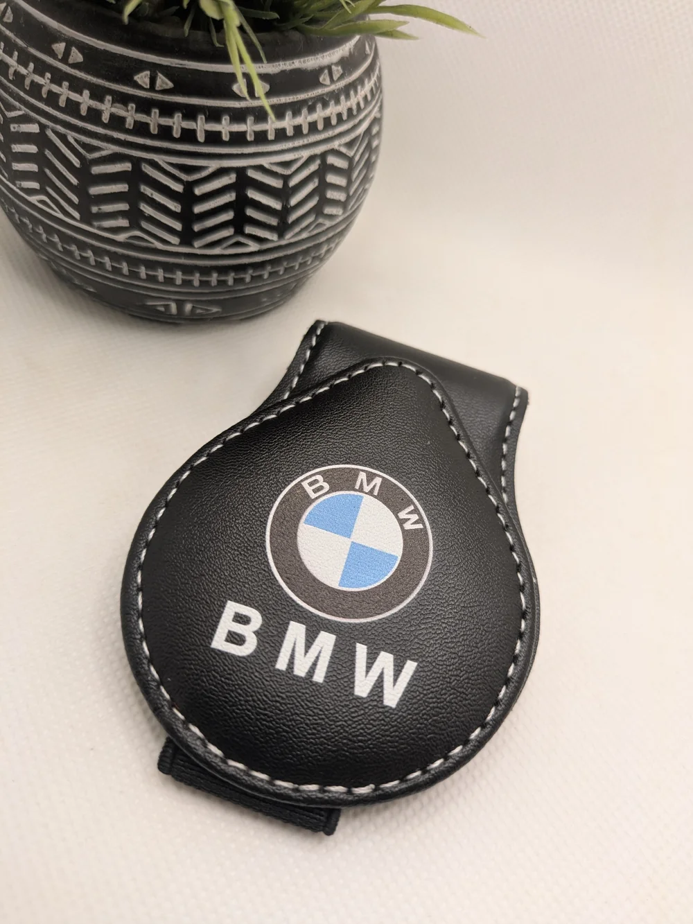 BMW Leather Car Interior Accessories Clip Holder